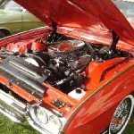 Ruby looks good inside and out! 1963 Thunderbird