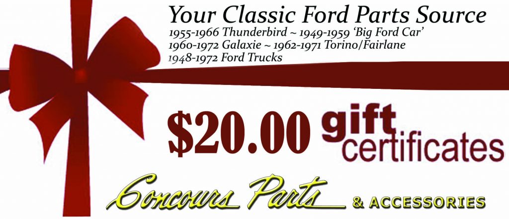 $20.00 Gift Certificates